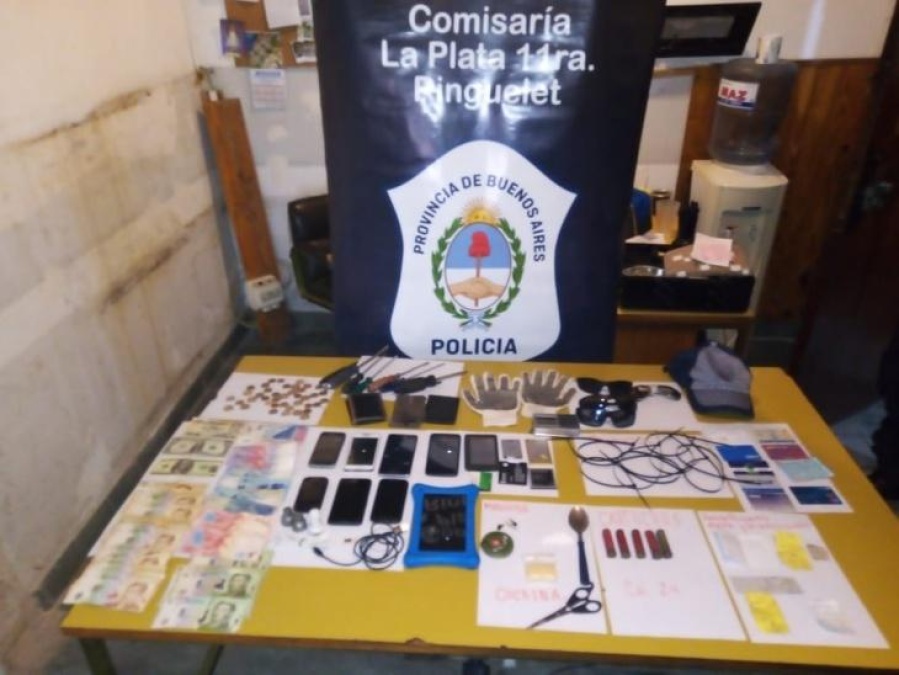 Peligrosos ladrones platenses tenían mapas con las direcciones de sus próximas víctimas