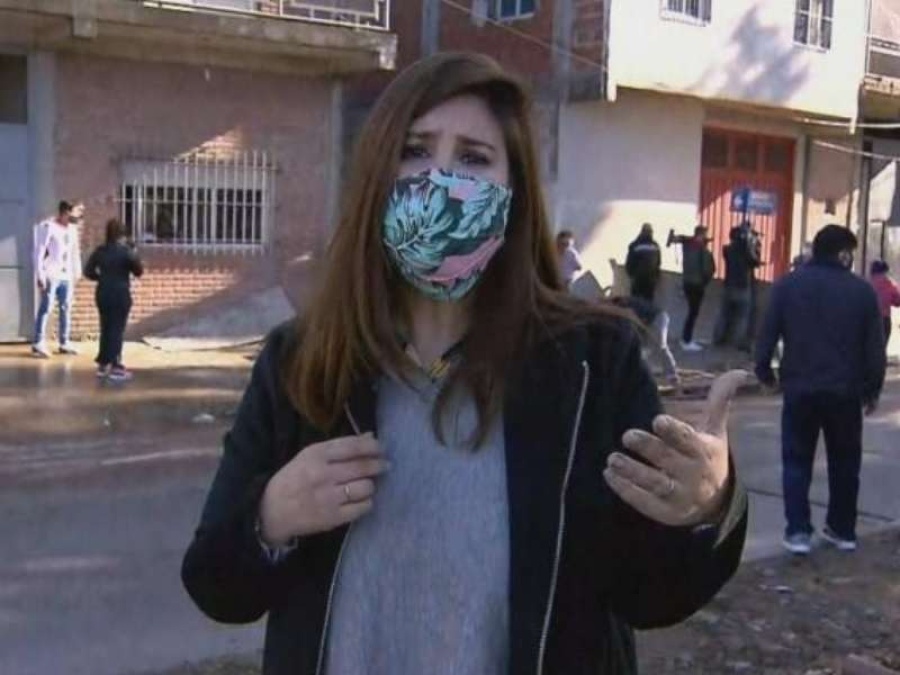 Insólito: periodista llegaba a cubrir una protesta por inseguridad e intentaron asaltarla