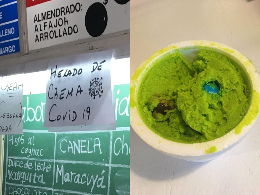 Una heladería platense vende Helado de Crema COVID-19