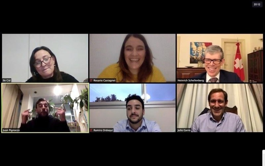 Garro se reunió por Zoom con el embajador de Suiza y buscan insertar a La Plata en el mundo