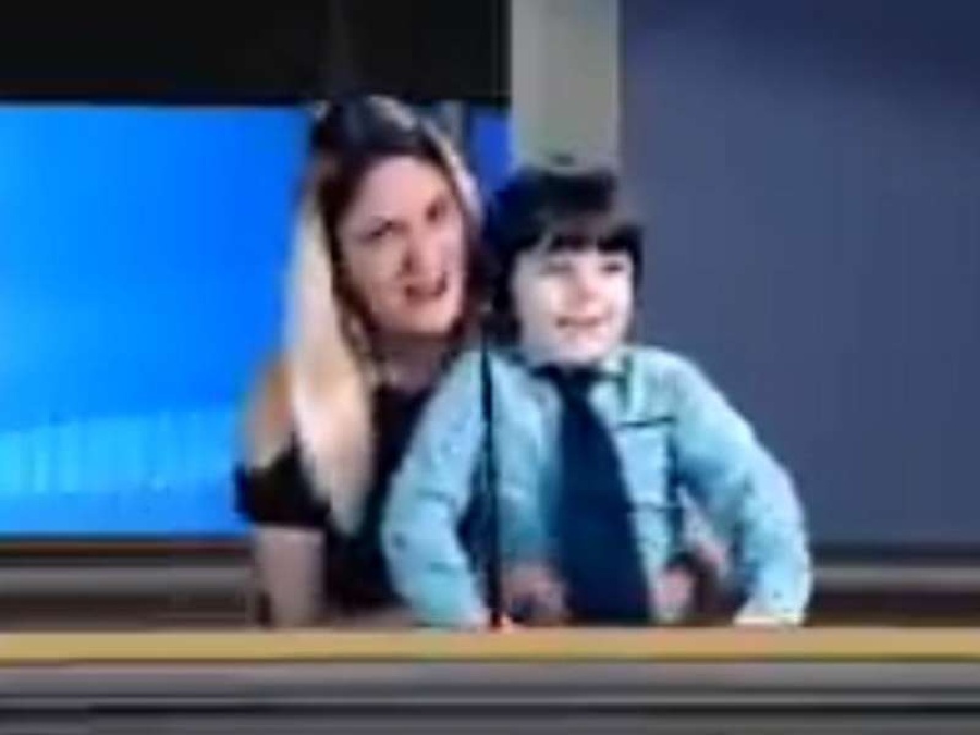 Conocé al mini fan de Rodolfo Barili que lo imitó en el noticiero de San Clemente
