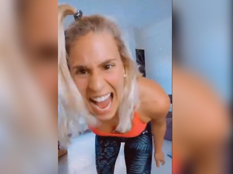 Una influencer enloqueció entrenando y generó las burlas y los enojos de las redes sociales