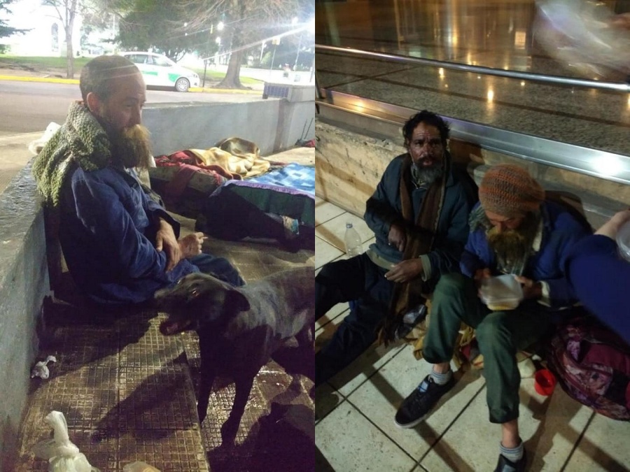 A pulmón, 5 vecinos de La Plata le dan de comer a 70 personas que viven en la calle: ”Hay cada vez más gente”
