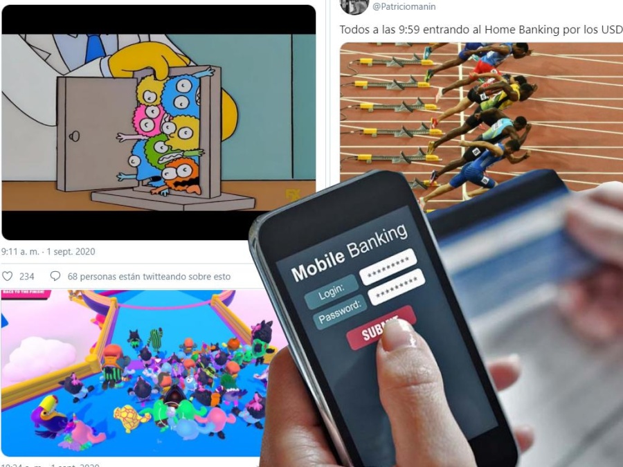Los mejores memes del día en que colapsaron los home banking por comprar dólares