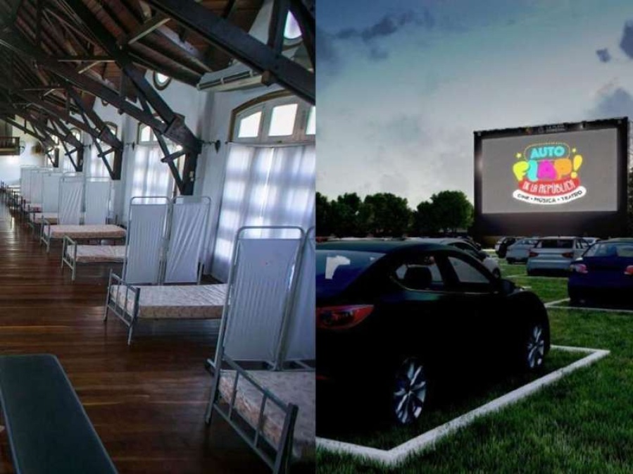 Aseguran que el autocine en la República de los Niños arruinará el pasto y complicará al hospital de campaña