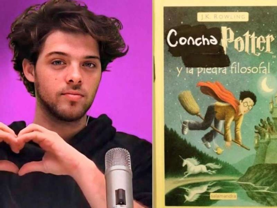 Polémica con el influencer Santi Maratea por cambiarle palabras a los libros de Harry Potter y venderlos a 20 mil pesos