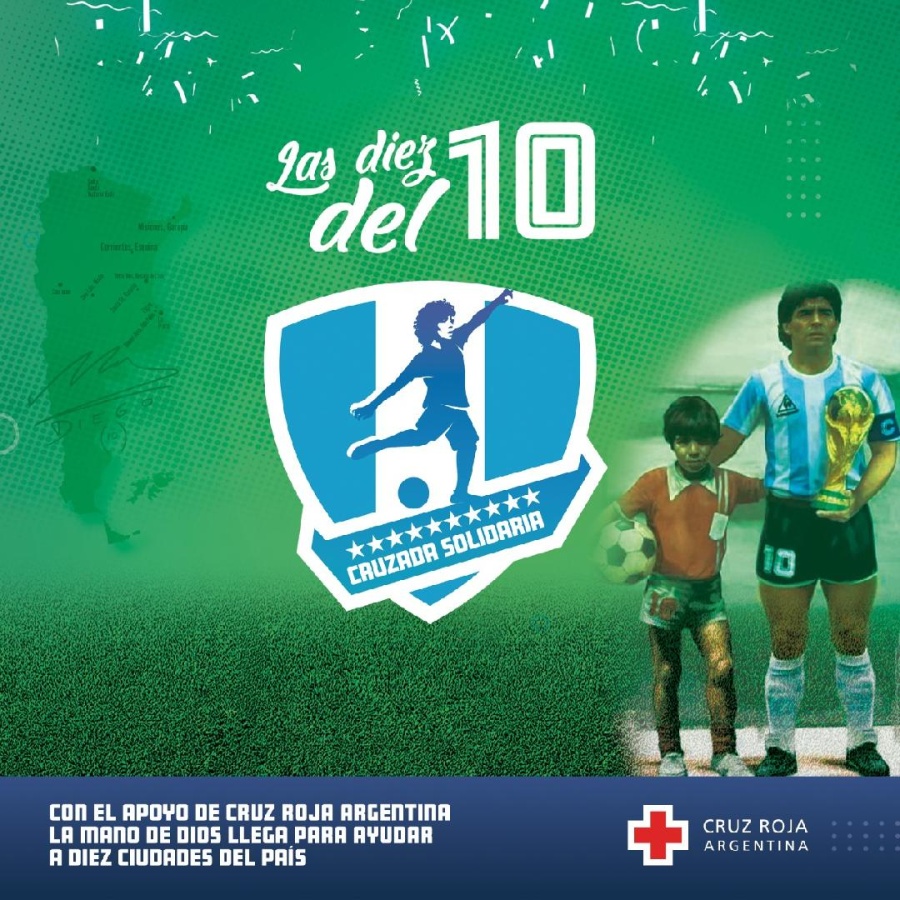 Maradona en modo solidario