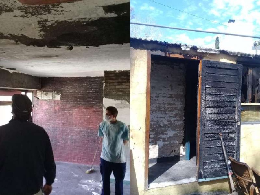 Dolor total para una familia de City Bell: se quedaron sin nada y allí viven dos niños y un hombre con esquizofrenia