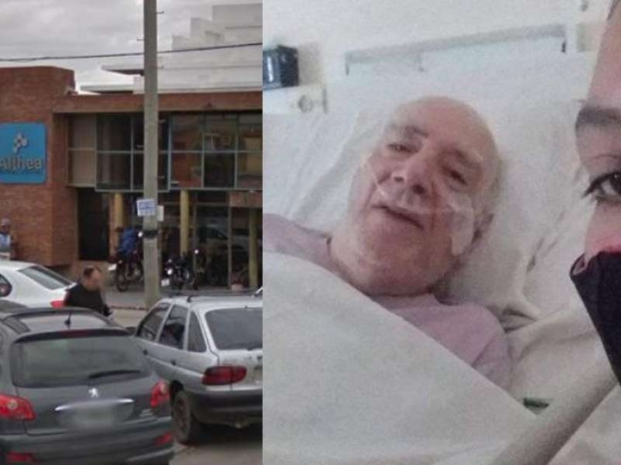 Denuncian destrato a un abuelo platense internado con COVID-19 en un clínica privada: ”Casi lo matan”