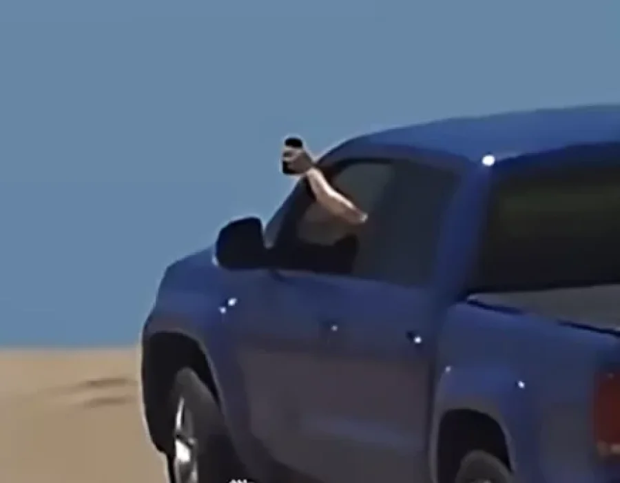 El dueño de una agencia de autos fue sancionado por filmar mientras manejaba en los médanos por Pinamar