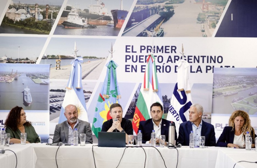 El Gobierno de la Provincia presentó el Plan Quinquenal Portuario para el Puerto La Plata