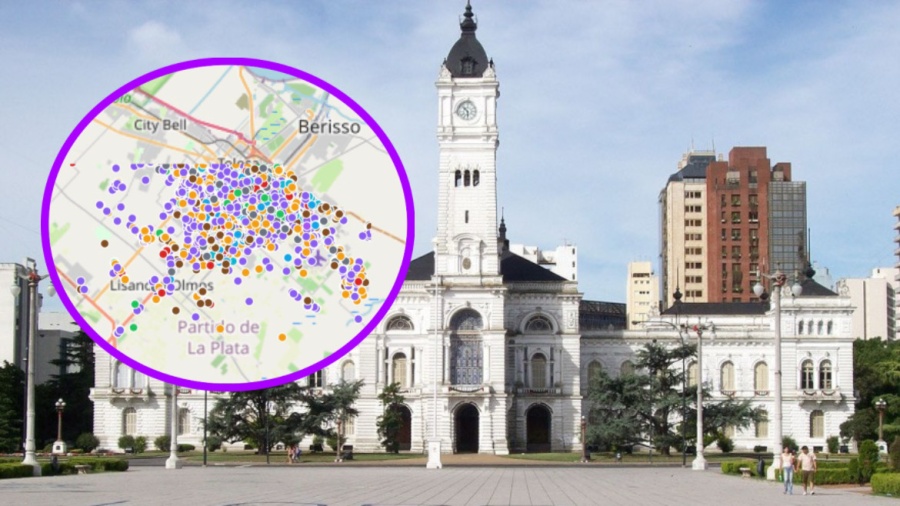 Con casi 3 mil reclamos, vecinos de La Plata exponen el “abandono municipal” con datos en un mapa interactivo