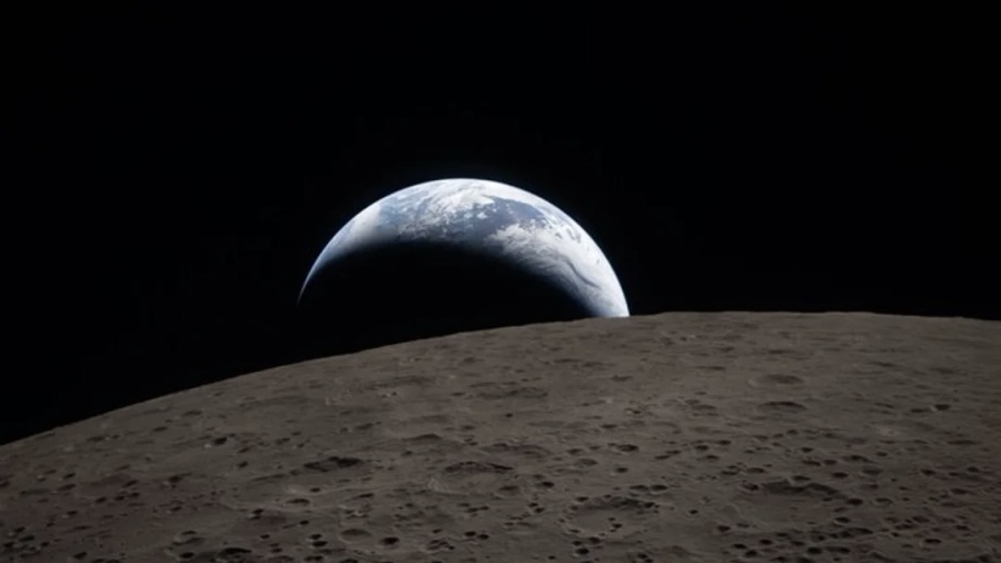 Artemis II captó una impactante “puesta de Tierra” desde la cara oculta de la Luna