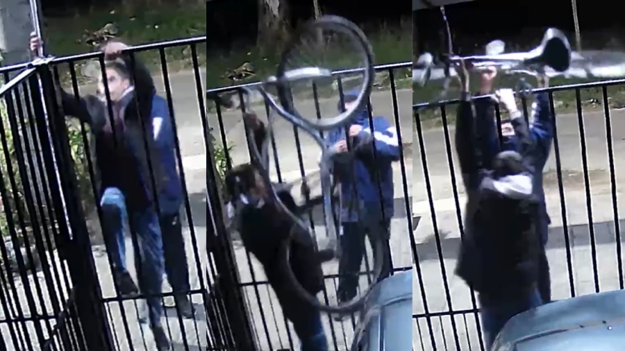 En 48 segundos: dos jóvenes robaron una bici en La Plata y “tenían marcado” el domicilio