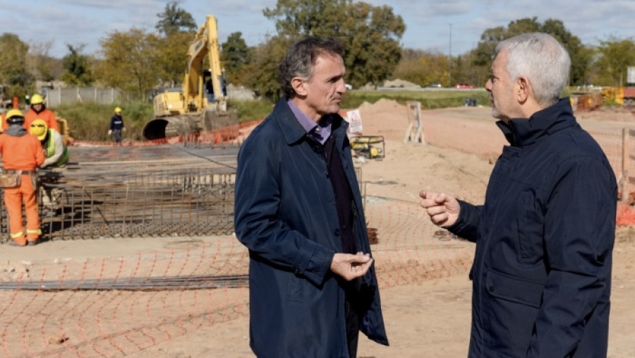 Alak y Katopodis recorrieron la nueva bajada de la Autopista en City Bell: “Fue esperada durante 25 años”