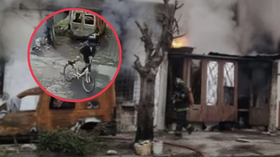 Cayó el hombre de la bicicleta acusado por el doble crimen del incendio fatal en La Plata: estaba prófugo por otra causa