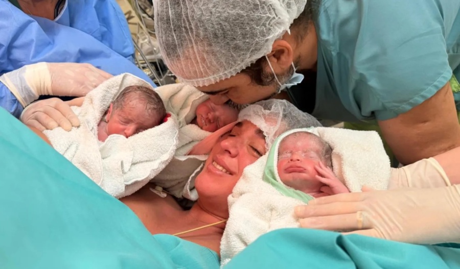 Nacieron trillizos de manera natural en La Plata y la familia pide ayuda para afrontar los primeros meses