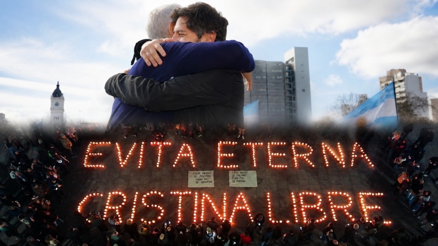 Una plaza, dos actos: la conmemoración de Evita exhibió la fractura del peronismo en La Plata