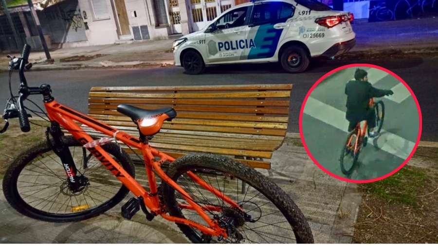 Le robó la bicicleta y la SUBE a un adolescente en Plaza San Martín: las cámaras municipales lograron atraparlo en La Plata