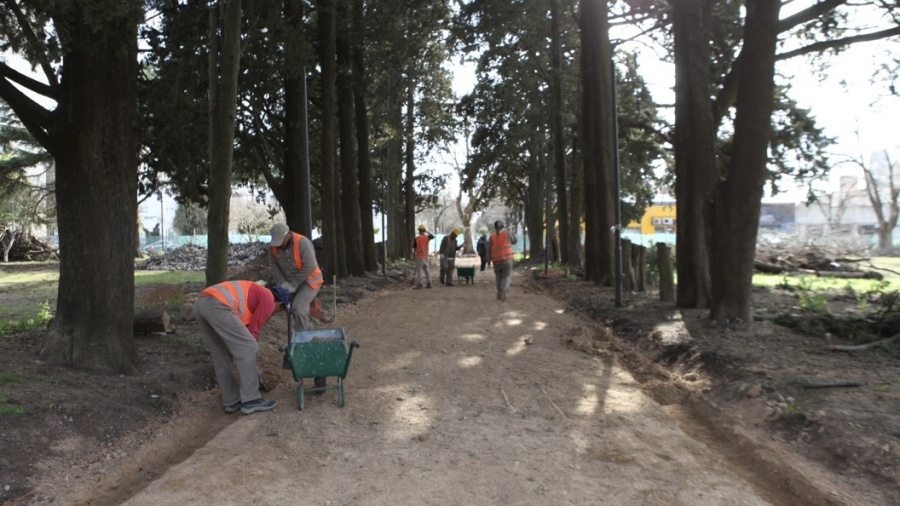 El Parque Saavedra empieza a cambiar su cara: avanzan las obras y preparan nuevas etapas para septiembre y octubre