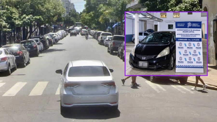Lo pararon en pleno centro de La Plata, no tenía los papeles del auto y terminó en la comisaría por un hallazgo