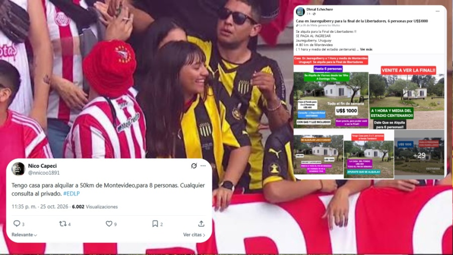 Hermanados por la historia: hinchas de Peñarol abren las puertas de sus casas a los fanáticos de Estudiantes en Montevideo
