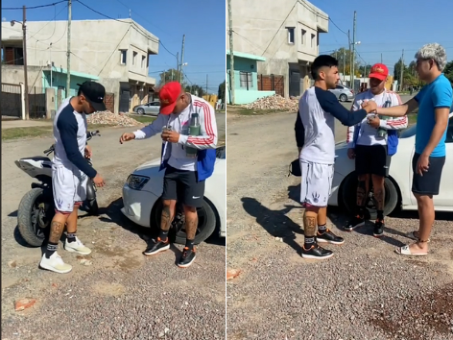 Dos platenses recrearon la escena ”típica de amigo envidioso” y causaron furor: ”Uh me dio bronca de solo verlo”