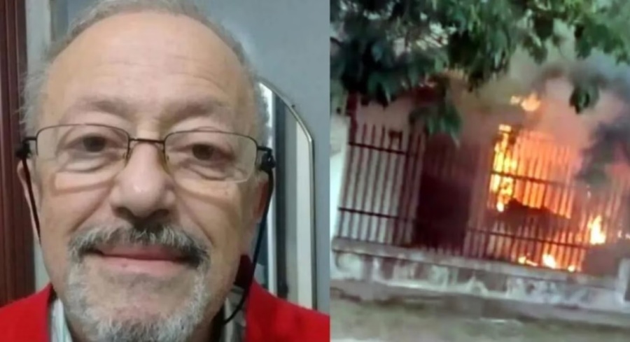 Una mujer asesinó a cuchillazos a un jubilado y prendió fuego la casa para tapar el crimen