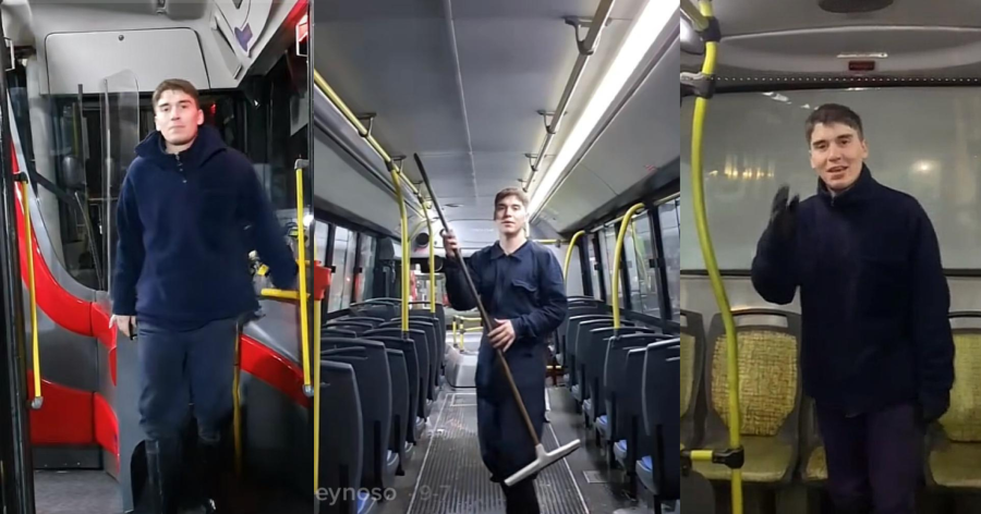 Trabajar y mostrarlo en las redes, la cotidianidad de Lautaro que lo llevó a ser viral en La Plata