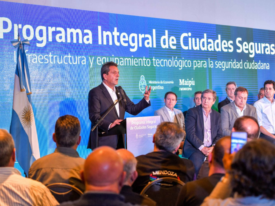 En Mendoza, Massa presentó el Programa Integral de Ciudades Seguras: ”La seguridad debe ser política de Estado”