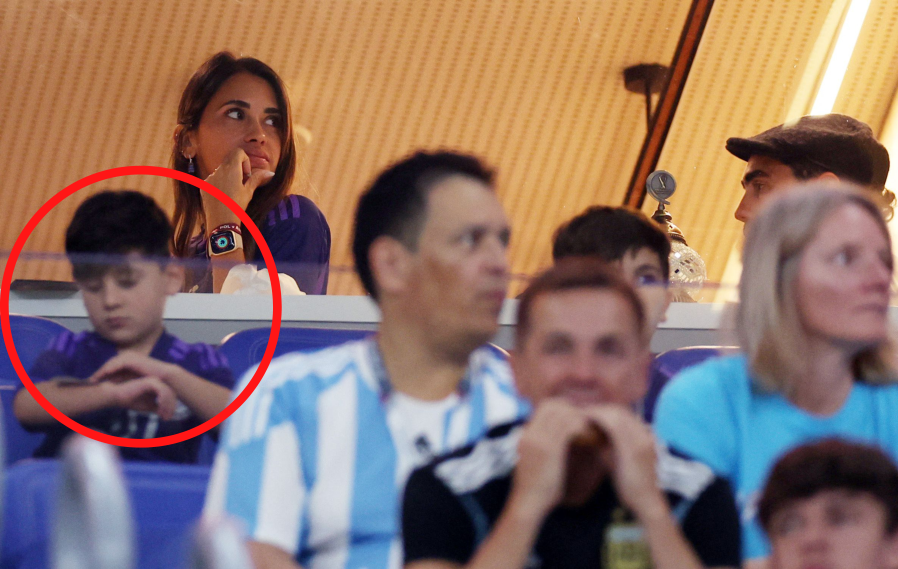 ¡La engancharon justo! El pequeño Ciro Messi se ganó un reto y quedó registrado