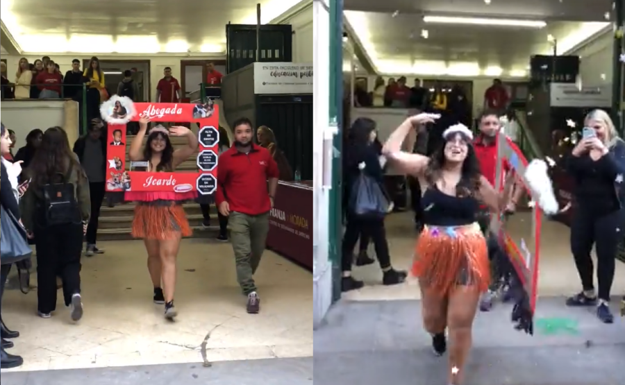 Un chico le preparó una increíble sorpresa a su novia luego de que se recibiera en La Plata