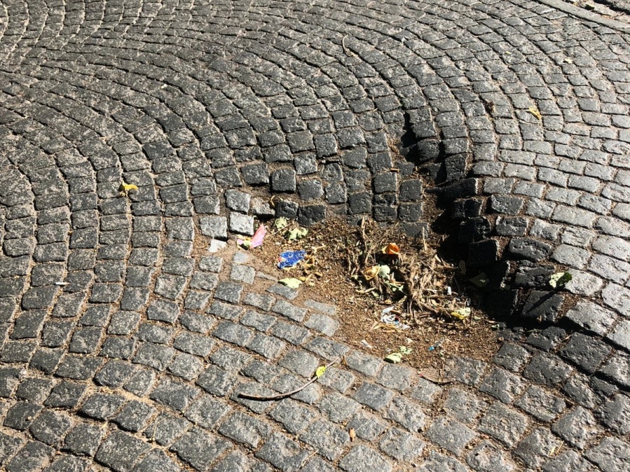 Vecinos manifestaron sus quejas por un bache en Diagonal 77 y 2