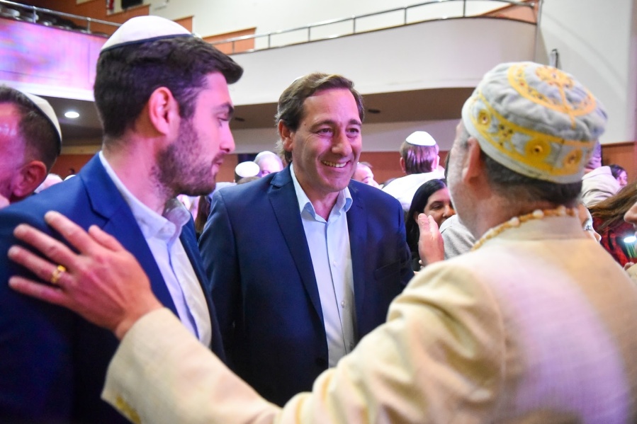 Garro acompañó a la comunidad judía de La Plata en la ceremonia del Yom Kipur: “Una jornada especial y de reflexión”