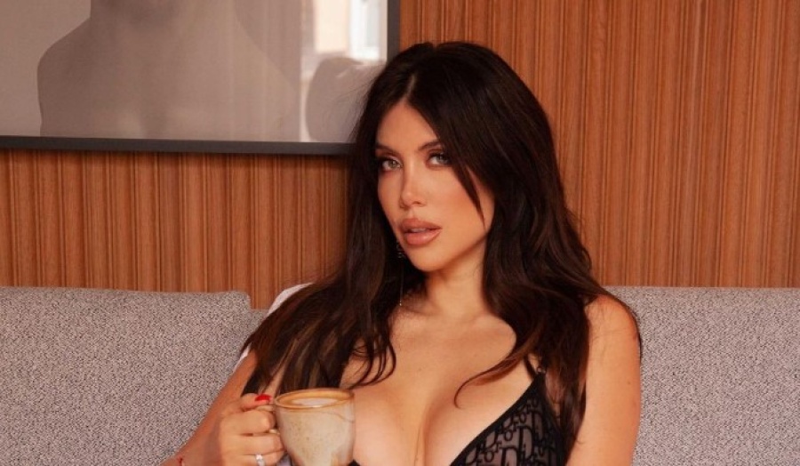 En medio de los rumores del romance con L-Gante, Wanda Nara encendió las redes con varias fotos en ropa interior