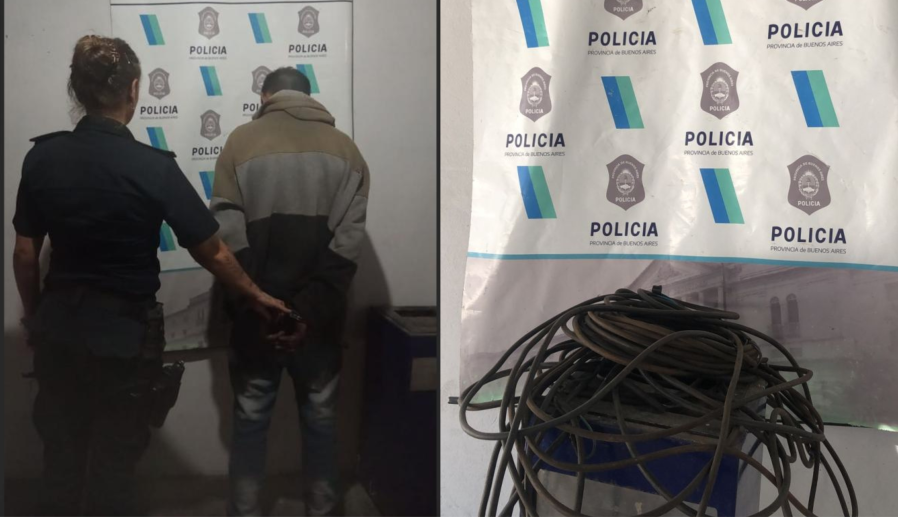 Cayó el ”ladrón de cables” que dejó sin luz a una cuadra en La Plata