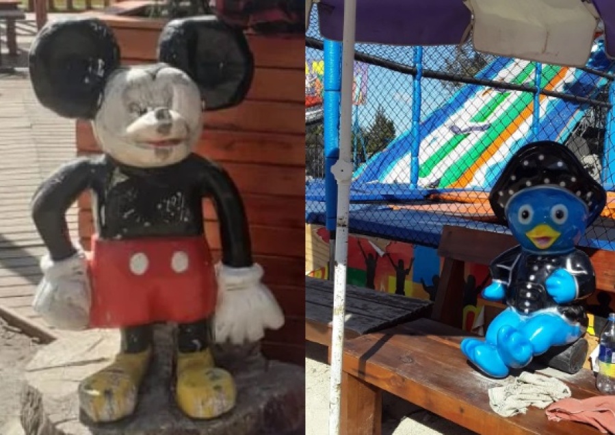 Caminaba por La Plata, se encontró con dos exóticos animales y le hizo un gran chiste a sus amigos: ”Estoy en Disney”
