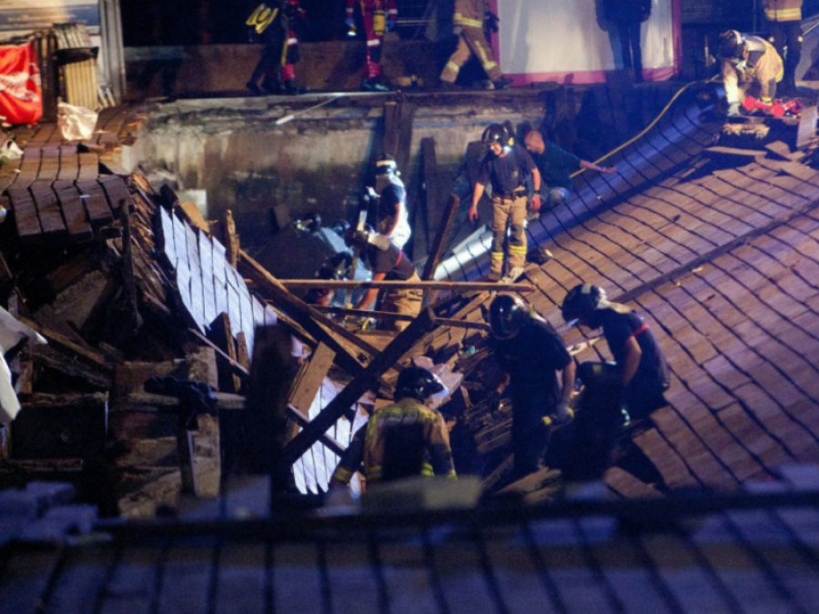 Se desplomó una plataforma en España y hay más de 300 heridos
