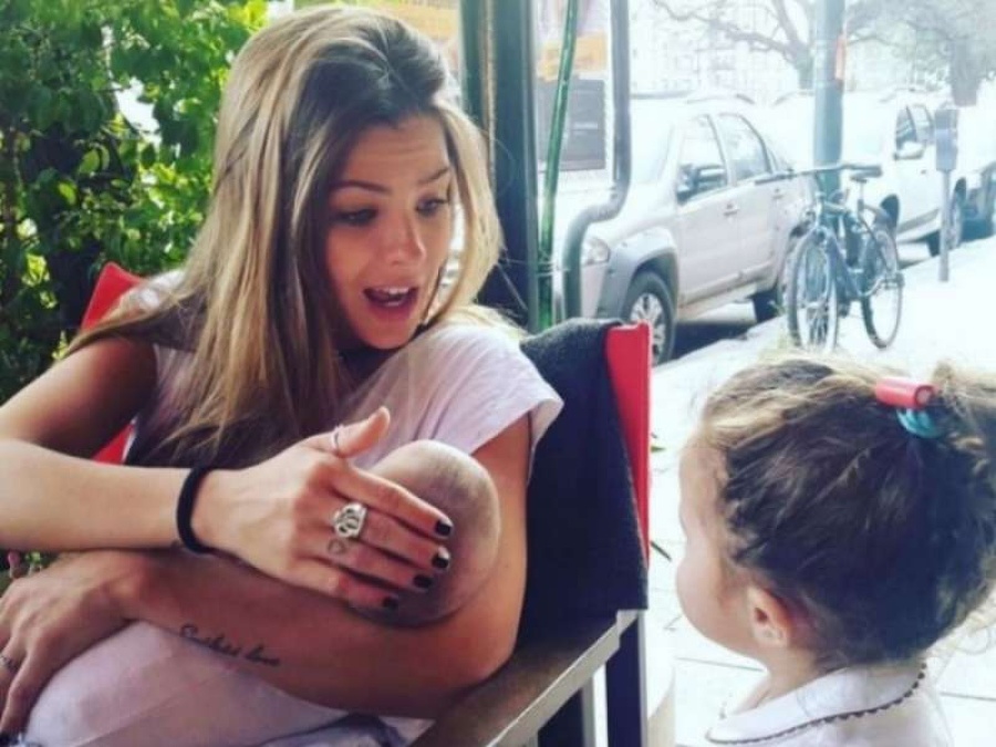 La China Suárez mostró la cara de su hija Rufina por primera vez