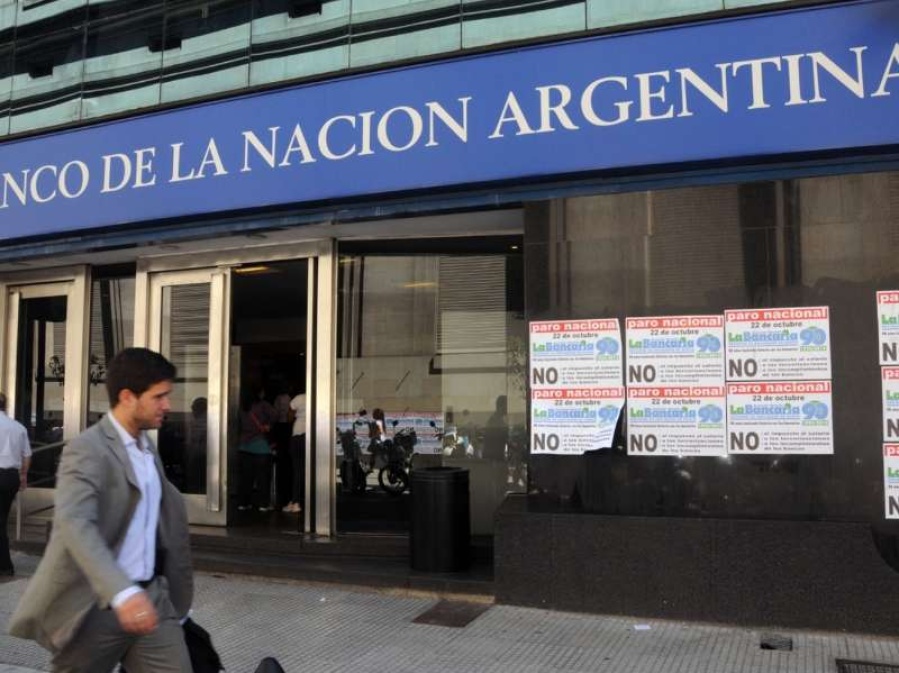 El Banco Nación no funcionará este miércoles por un paro