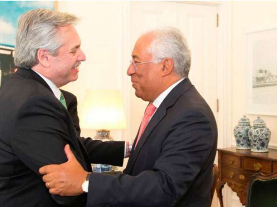 Alberto Fernández mantuvo una reunión con el primer ministro de Portugal, Antonio Costa