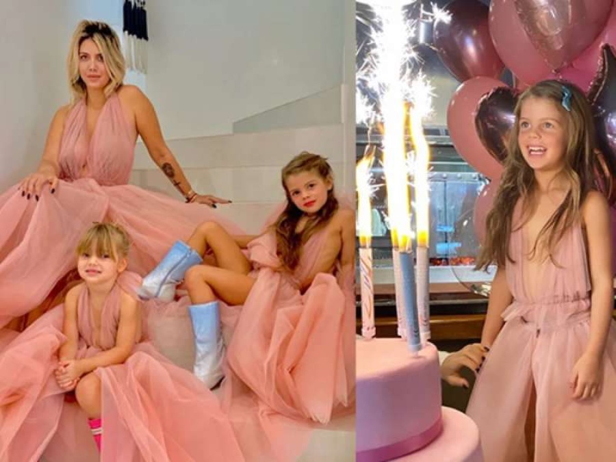 La hija de Wanda Nara y Mauro Icardi se vistió de princesa para sus 5 años
