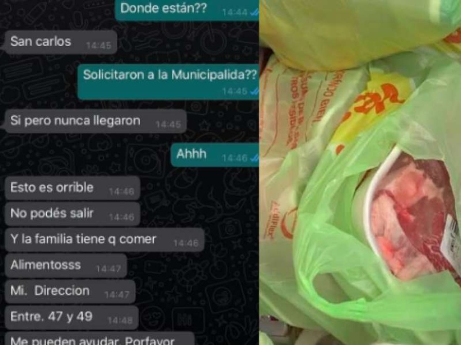 La Municipalidad de La Plata abandonó a una familia con hambre y fueron asistidos por la Fundación Sumando Voluntades