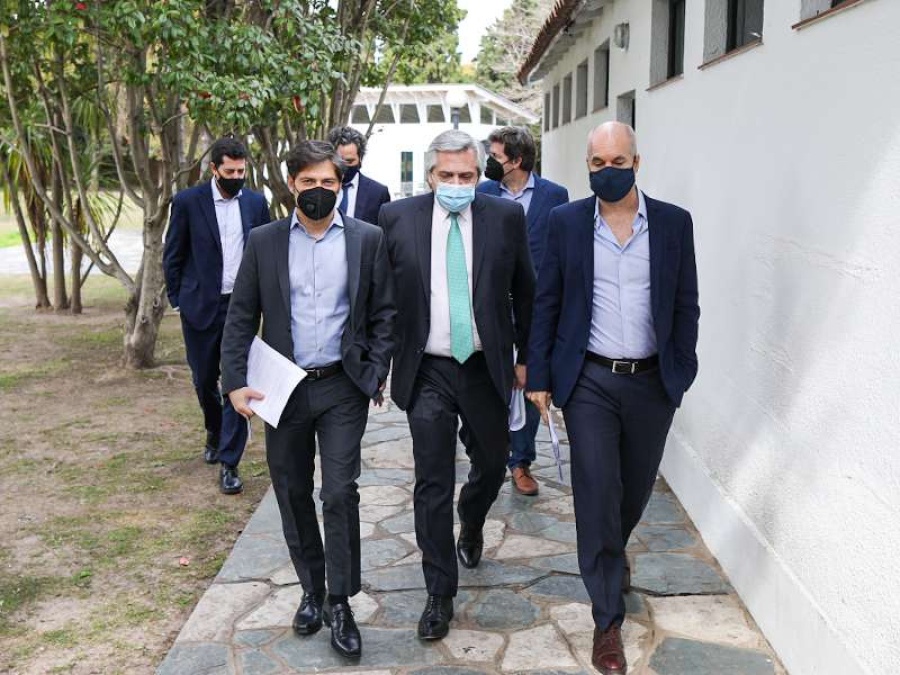Alberto Fernández se reunió con Kicillof y Larreta: los anuncios serían a partir de las 16 horas