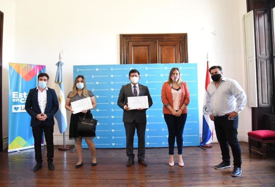 Reconocen la labor coordinada entre el Municipio y el Consulado de Paraguay durante el aislamiento en La Plata
