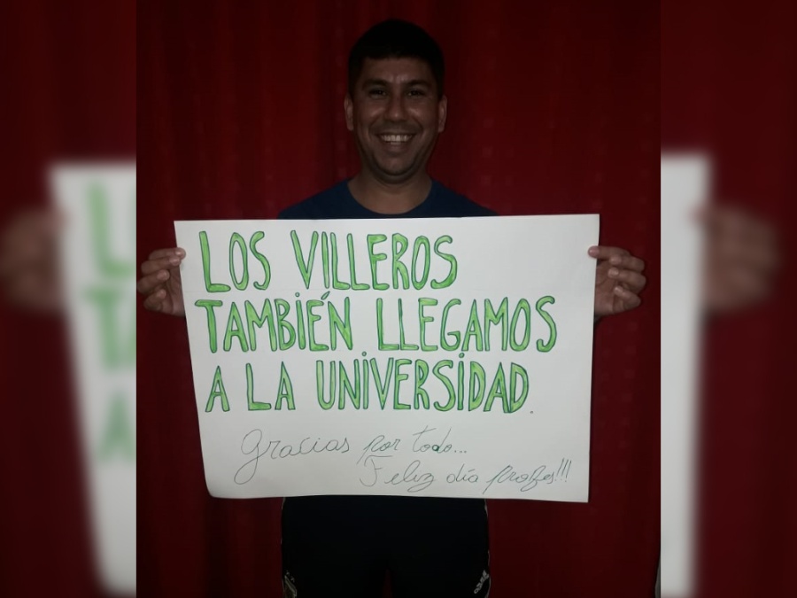 Está por recibirse y su mensaje de concientización se volvió viral: “Los villeros también llegamos a la universidad”