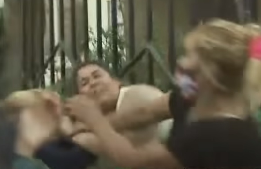 Piñas, insultos y descontrol en 36 y 154 cuando se toparon cara a cara un supuesto abusador y la abusada: ”Le gusta la pepa”