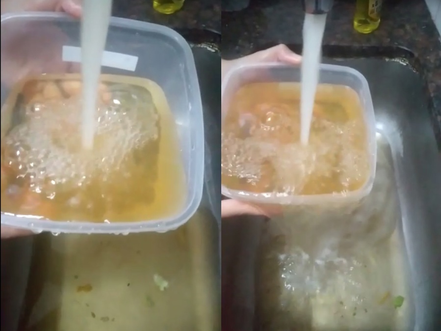 Más denuncias por agua marrón en La Plata: ”Parece que tenemos jugo de manzana gratis”