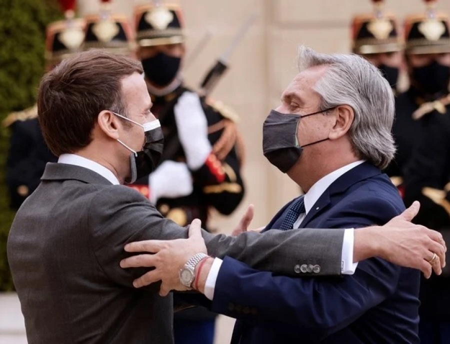 Fuerte apoyo de Macron a Alberto Fernández por el FMI: ”Estamos del lado de Argentina”