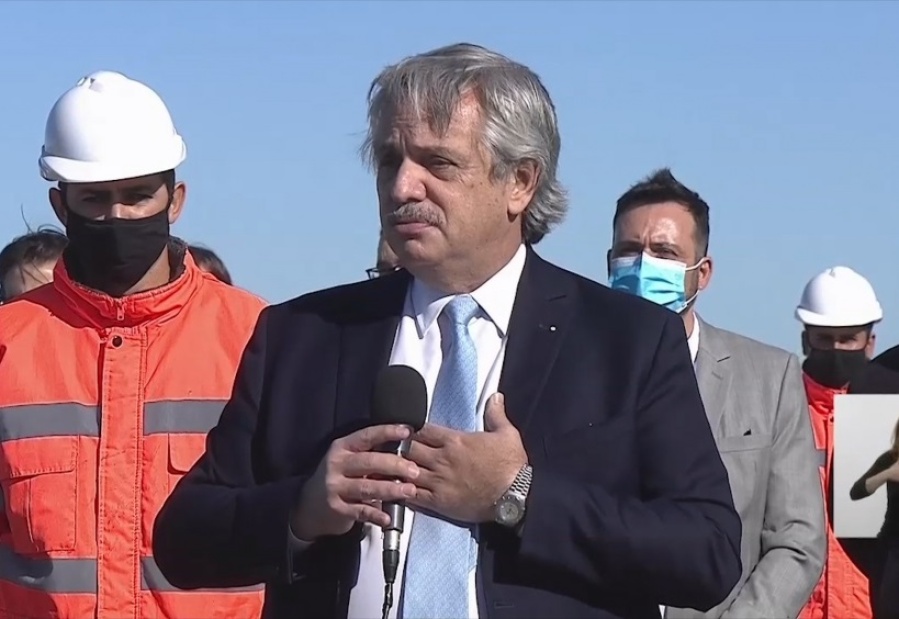 Alberto Fernández inauguró un tramo de 40 km en la Ruta Nacional n°7: ”Más viviendas y más rutas es mejor vida”